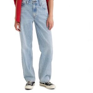 Levi's Baggy Dad Jeans Light Wash Distressed Denim Women's Size 23